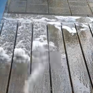 rinse cleaner from deck