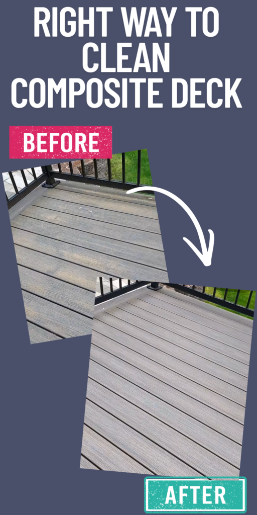 safe way to clean composite deck