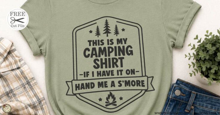 Image for Free Camping Shirt SVG