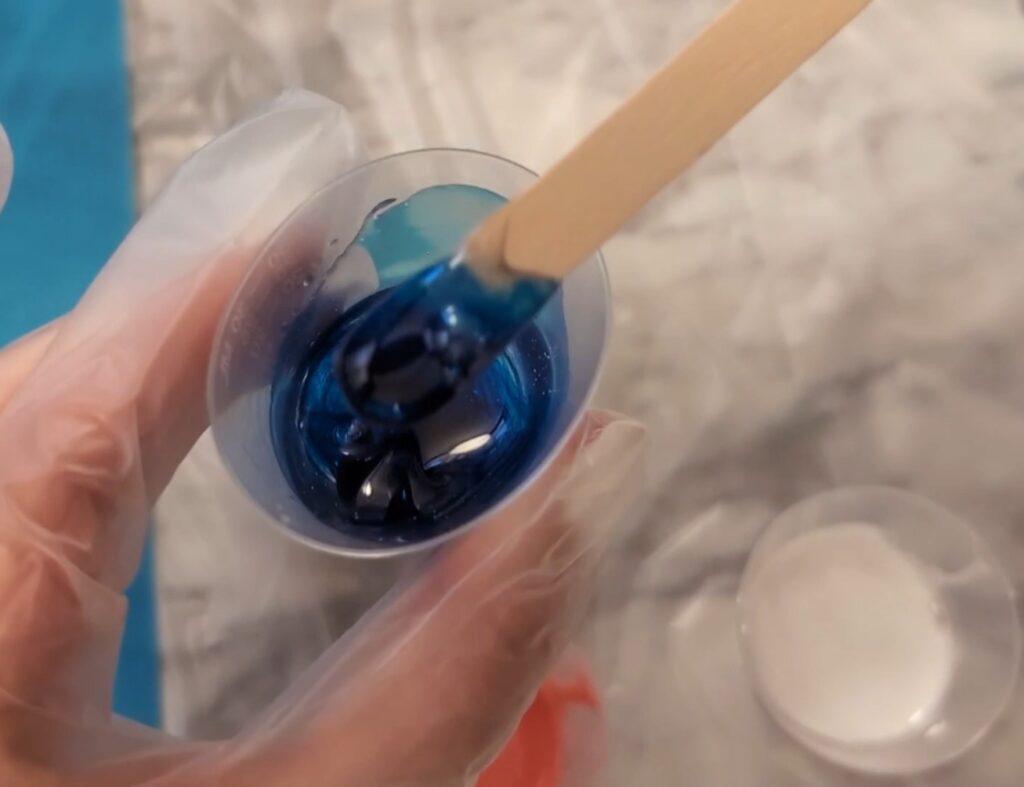 Blue let's resin dye